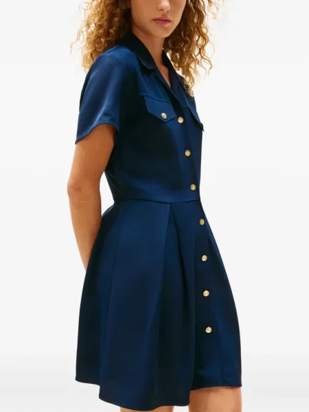 Mała mały sukienka mini Tommy Hilfiger garniturowa niebieska