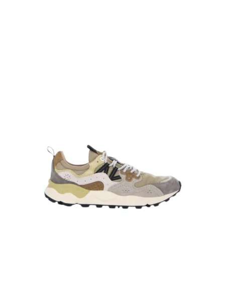 Sneakersy Flower Mountain zamszowe w kwiatki szare