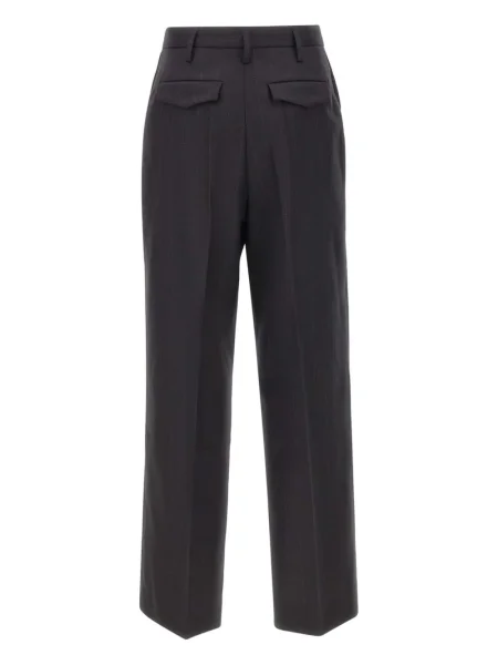 Pantaloni Herskind de lână cu dungi negru