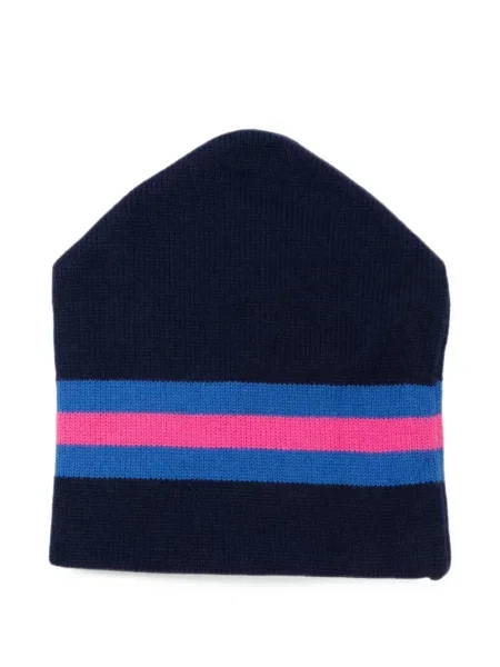 Căciulă Stüssy cu dungi cu imagine albastru