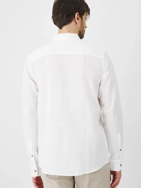 Сорочка з льону Medicine regular комір button-down білий