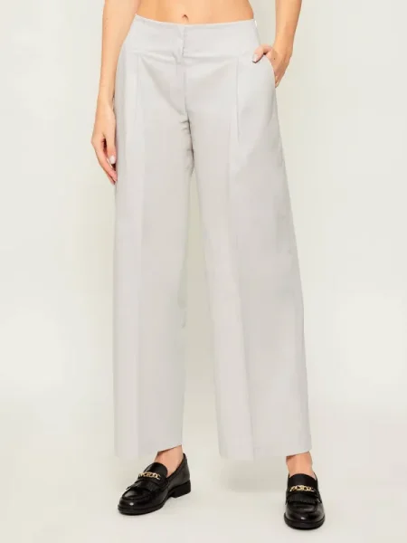 BOSS BLACK Pantaloni Tulotta | Relaxed fit | high waist negru