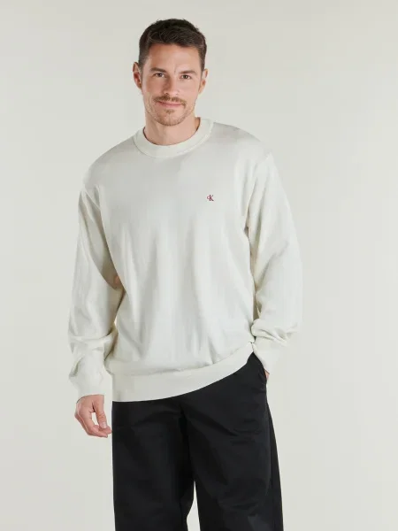 Geacă de blugi Calvin Klein Jeans alb