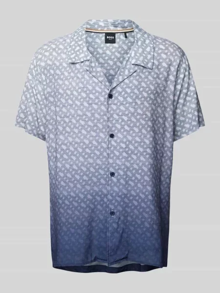 Koszula casualowa o kroju regular fit z model ‘VALE’ Boss granatowa