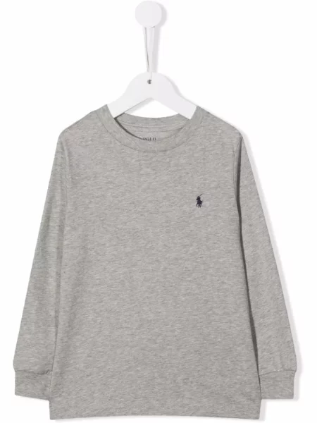 Koszulka polo dziecięca Polo Ralph Lauren szara