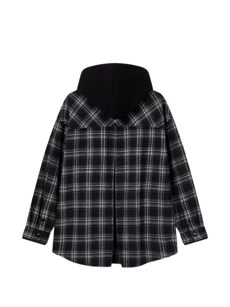 Cămașă Tomboy în carouri negru