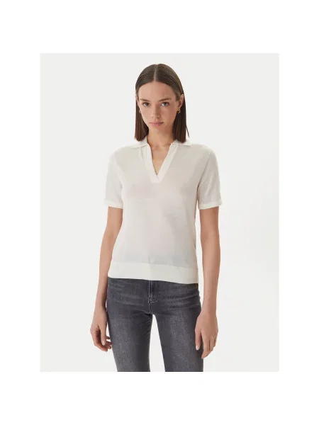 Guess Polo marškinėliai Kreminė Regular Fit