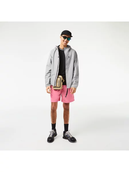 Lacoste Torba Na Z Kontrastowym Detalem beżowa