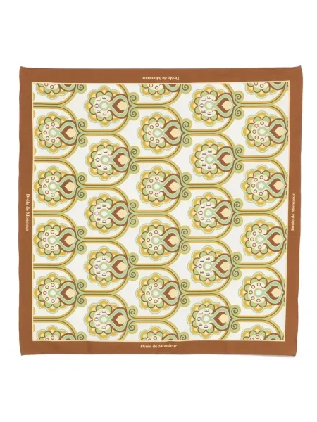 Шал Drôle De Monsieur на цветя бяло