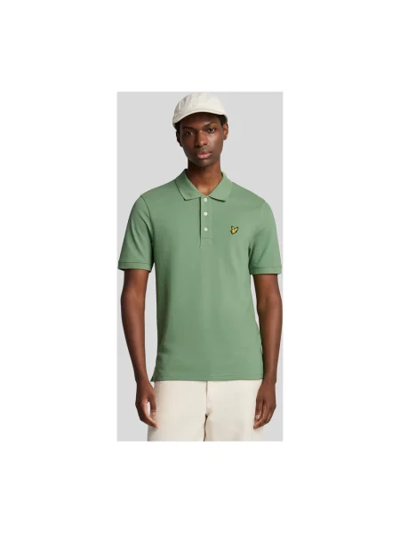 Koszulka polo Lyle & Scott zielona