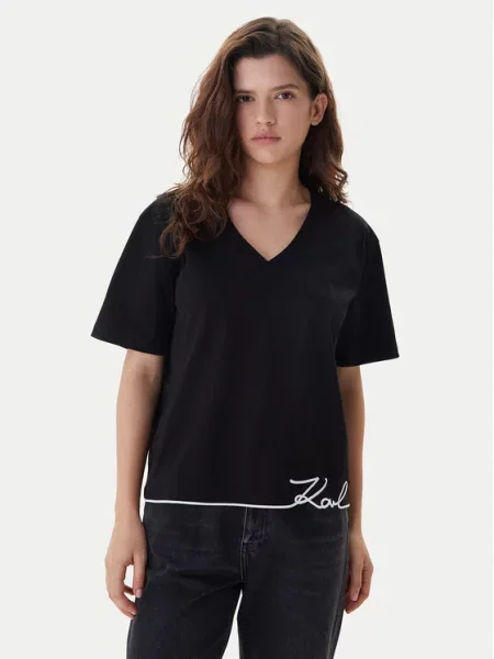 KARL LAGERFELD T-Shirt czarny