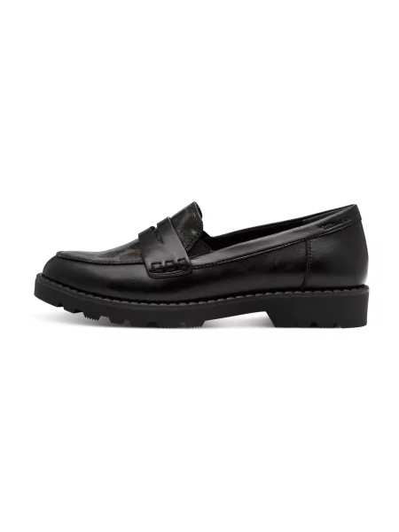 Tamaris Papuci de casă maro negru