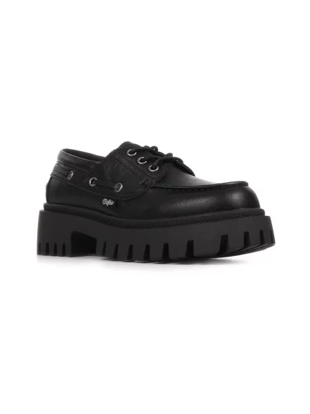 BUFFALO Mokasíny černá