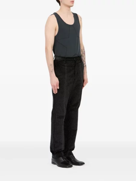 Pantaloni Mm6 Maison Margiela cu imagine negru