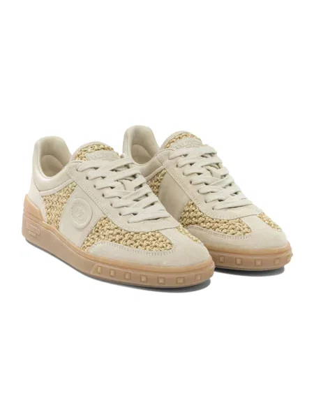 Sneakersy Valentino Garavani skórzane beżowe