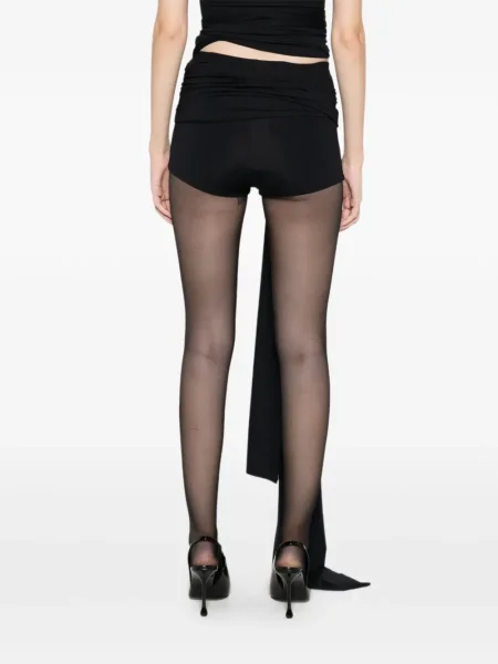 Pantaloni scurți Axel 113 drapate negru