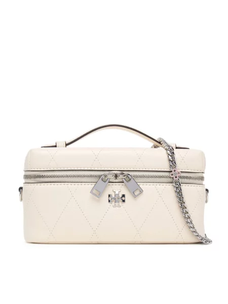 Tory Burch Torebka Charlie Kremowy biała