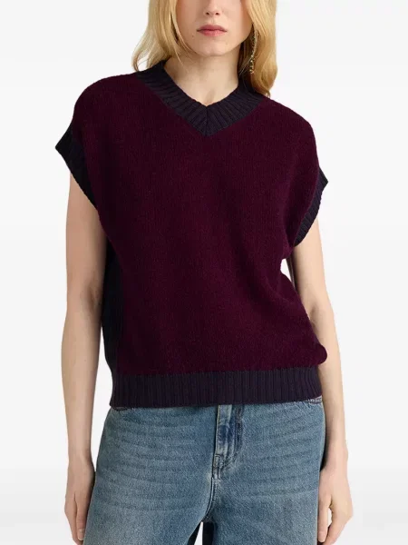 Bouclé pulover Momoni fără mâneci violet