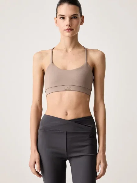 Emporio Armani podprsenka na jogu hnedá
