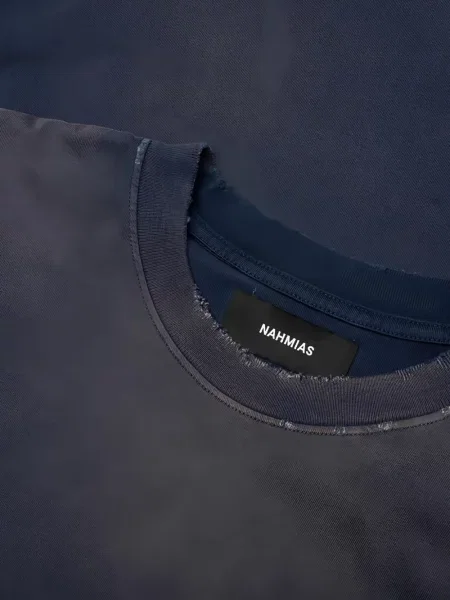 Tricou Nahmias cu imagine albastru