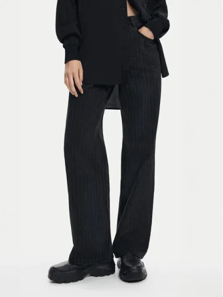 Desigual Blugi Beneida Straight Fit negru