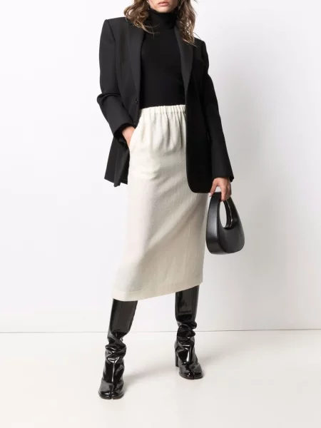 Midi sukně Comme Des Garçons Pre-owned po kolena