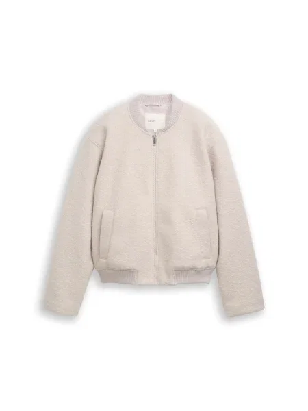 TOM TAILOR DENIM Geacă de primăvară-toamnă deschis gri