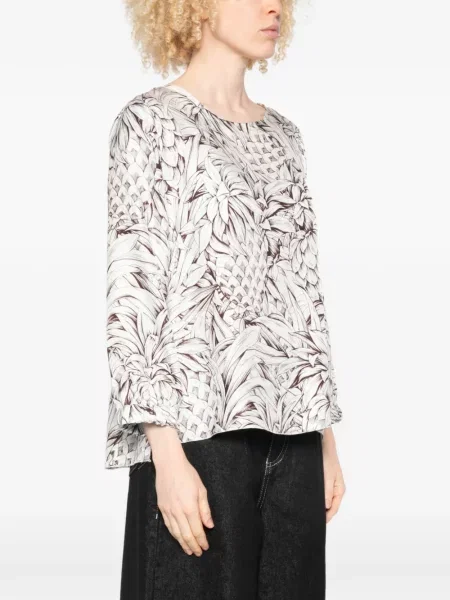 Bluzka Robert Friedman z nadrukiem biała