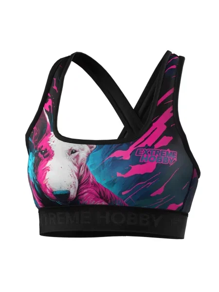 Stanik sportowy fitness siłownia MMA EXTREME HOBBY VIVID BULTERIER czarny