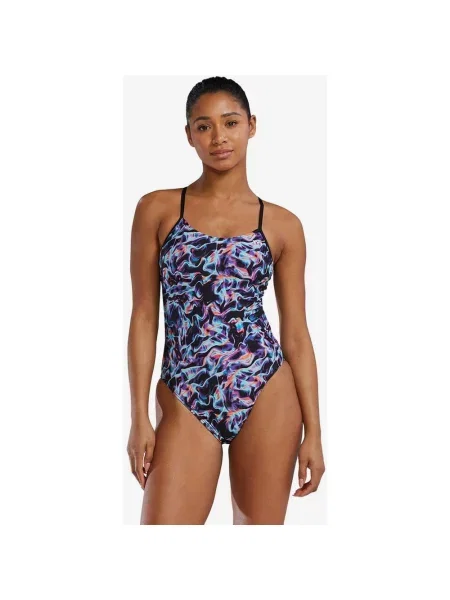 Strój kąpielowy TYR Durafast Elite Cutoutfit One Piece niebieski liliowy 40 czarny