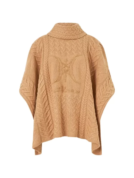 Poncho Camilla tricotate maro