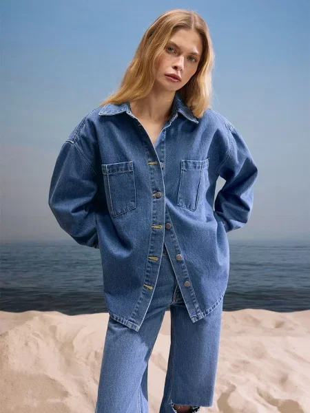 Сорочка повсякденна FASHIONISTA синій