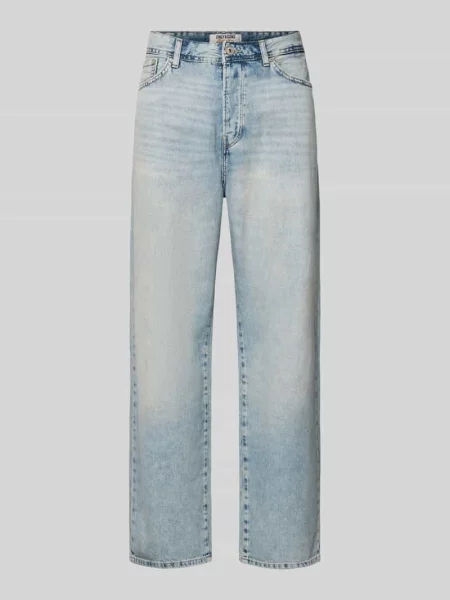 Jeansy o kroju loose fit baggy z czystej bawełny model FADE' Only & Sons
