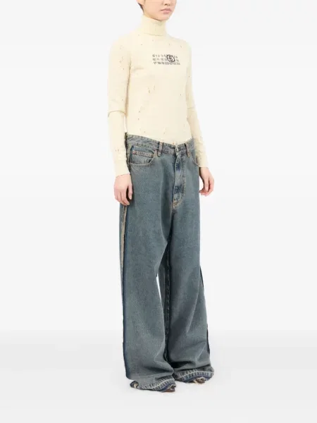 Blugi Mm6 Maison Margiela albastru