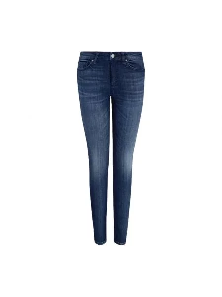 Skinny jeansy skinny Armani Exchange niebieskie