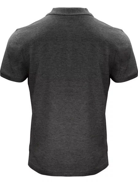 Clique Classic OC Polo – organiczna anthracite melange szara
