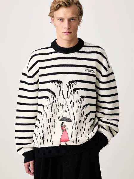House of Errors Rain sweter czarny