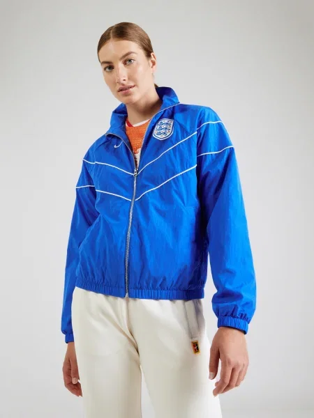 NIKE Športová bunda modrá biela