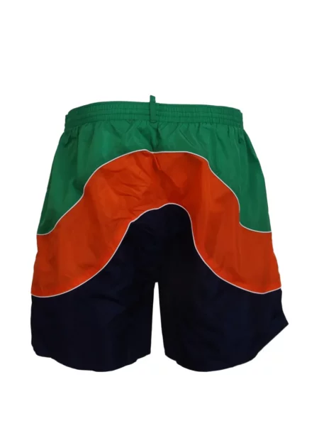 Slip de baie Dsquared2 cu imagine verde