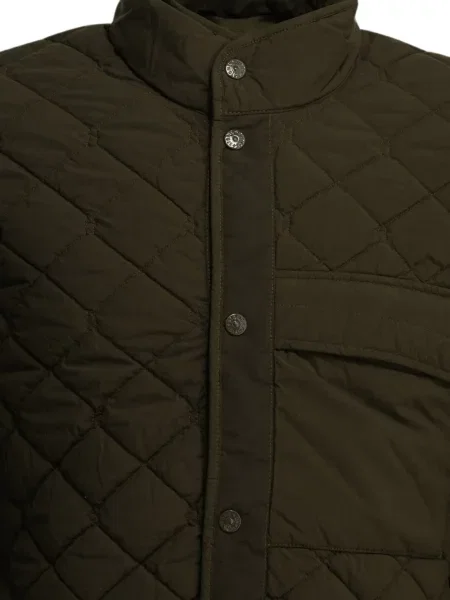Matlasat geacă Stone Island cu strasuri verde