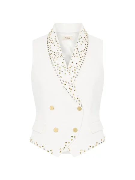 Vestă Temperley London alb