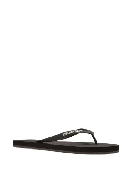 Șlapi Dsquared2 cu imagine maro