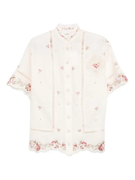 Cămașă Zimmermann cu model floral din dantelă