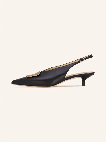 Prosperine Czółenka Typu Slingback schwarz czarna