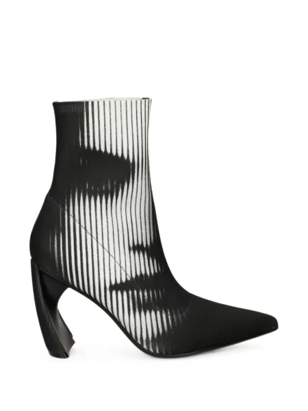 Cizme scurte United Nude cu imagine negru