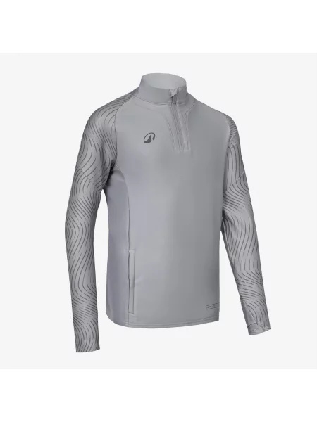 Bluza piłkarska krótki dla dzieci Kipsta Viralto Wavy Club szara