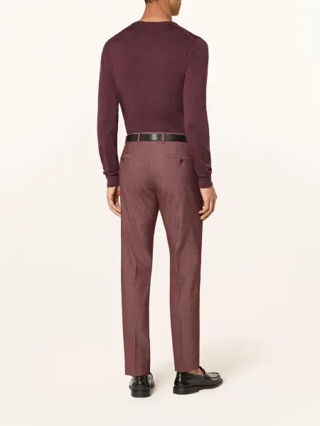 Strellson Spodnie Garniturowe Kynd Slim Fit rot czerwone