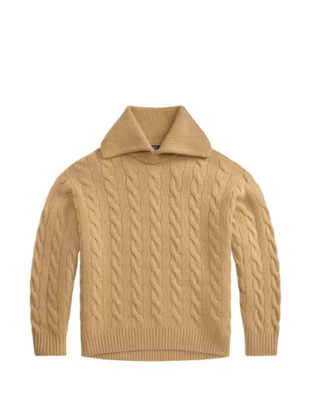 Hímzett csíkos galléros pólóing Polo Ralph Lauren kék
