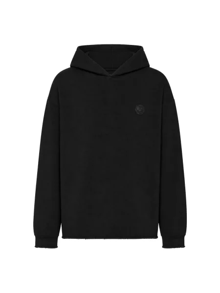 Bluza z kapturem Plein Sport z kapturem czarna
