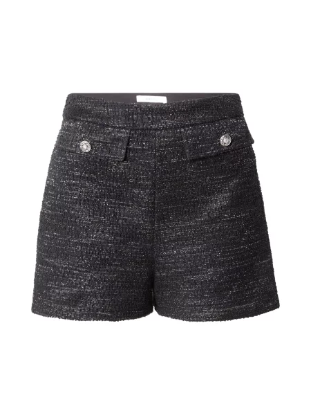 ABOUT YOU Pantaloni Cim / argintiu negru